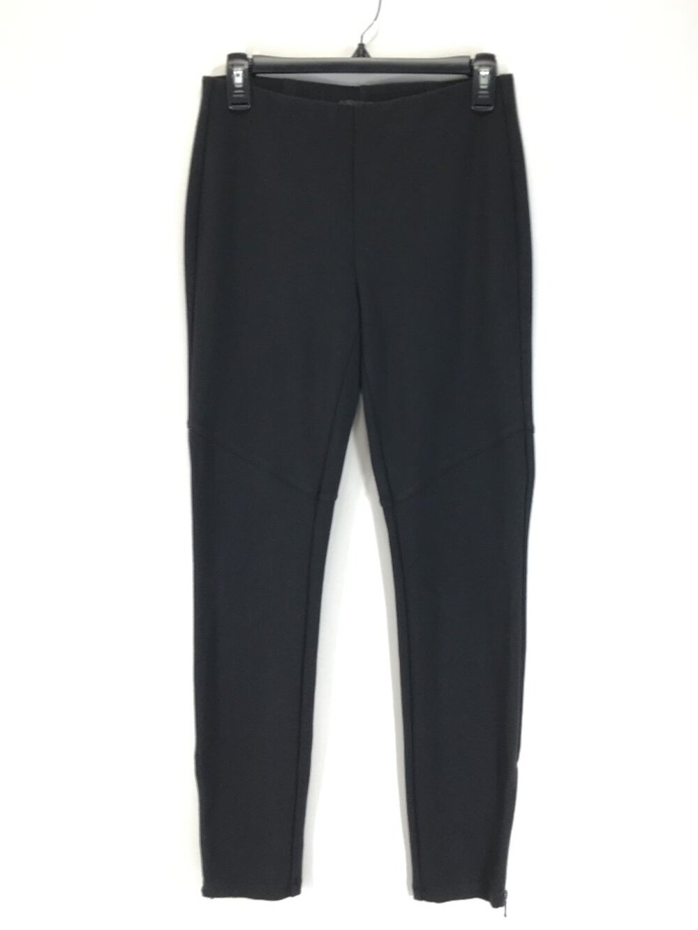 Eileen Fisher Ponte Knit Ankle Zip Pants Women's XS Black Skinny Stretch Career